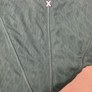 Green Patterned Athletic SAVAGE X FENTY special leggings